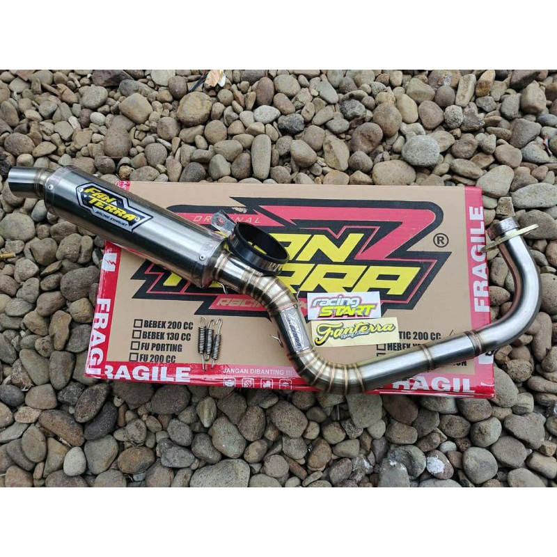 Knalpot FANTERRA Mio 200cc Ex Samping Dan Ex tengah Original