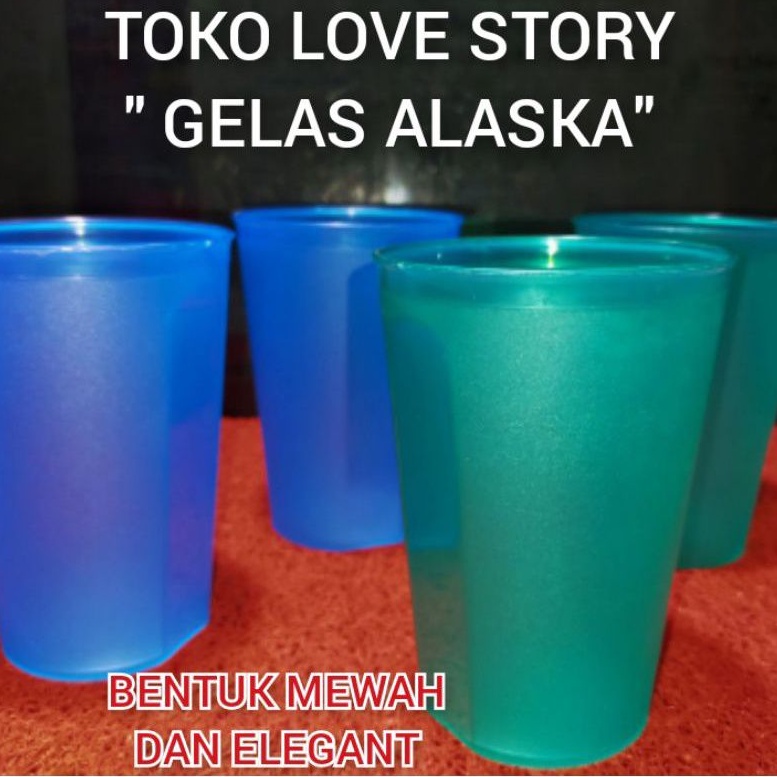 GELAS MINUM PLASTIK ALASKA CANGKIR MINUM PLASTIK WARNA