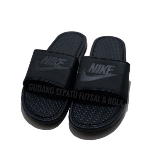 BEST SELLER - Sandal Slop Bennasi Flip Flop-Black Army-Import-Full hitam