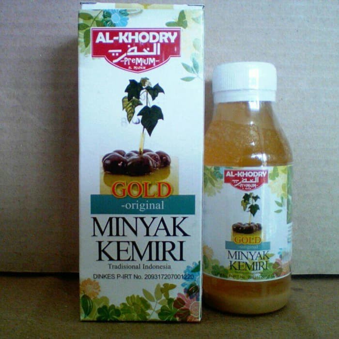 Minyak Kemiri Al khodry GOLD | Obat Herbal Penyubur Dan Penumbuh Rambut Jenggot | 100% Original