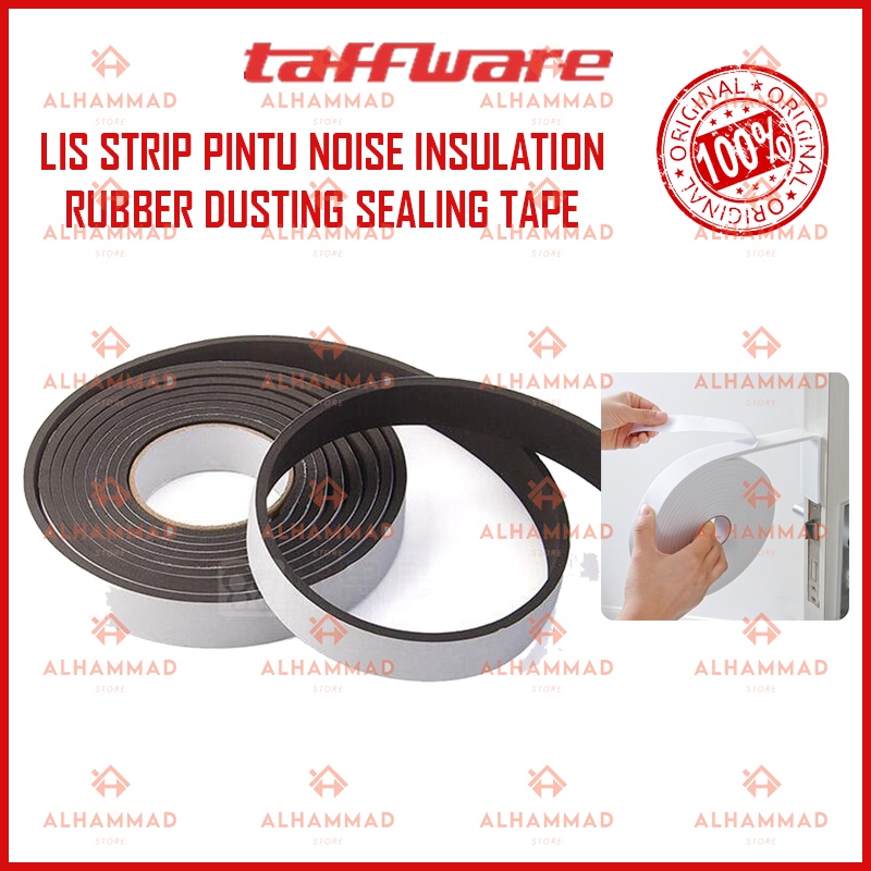 Lis Strip Pintu Door Noise Insulation Foam Dusting Sealing Tape 3 CM x 5 Meter