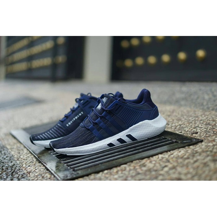 Sepatu Adidas Equipment EQT Grade Original Navy Biru Dongker Sneakers Running Jogging Olahraga Keren