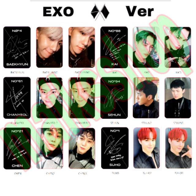 Exo Obsession Photocard Kpop