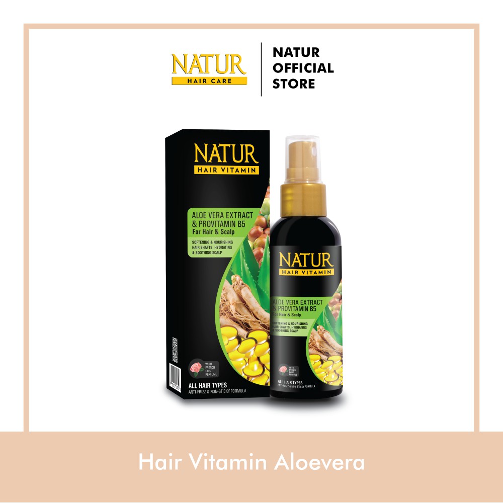 Natur Hair Vitamin Aloevera - Vitamin Menebalkan Rambut 80 ml