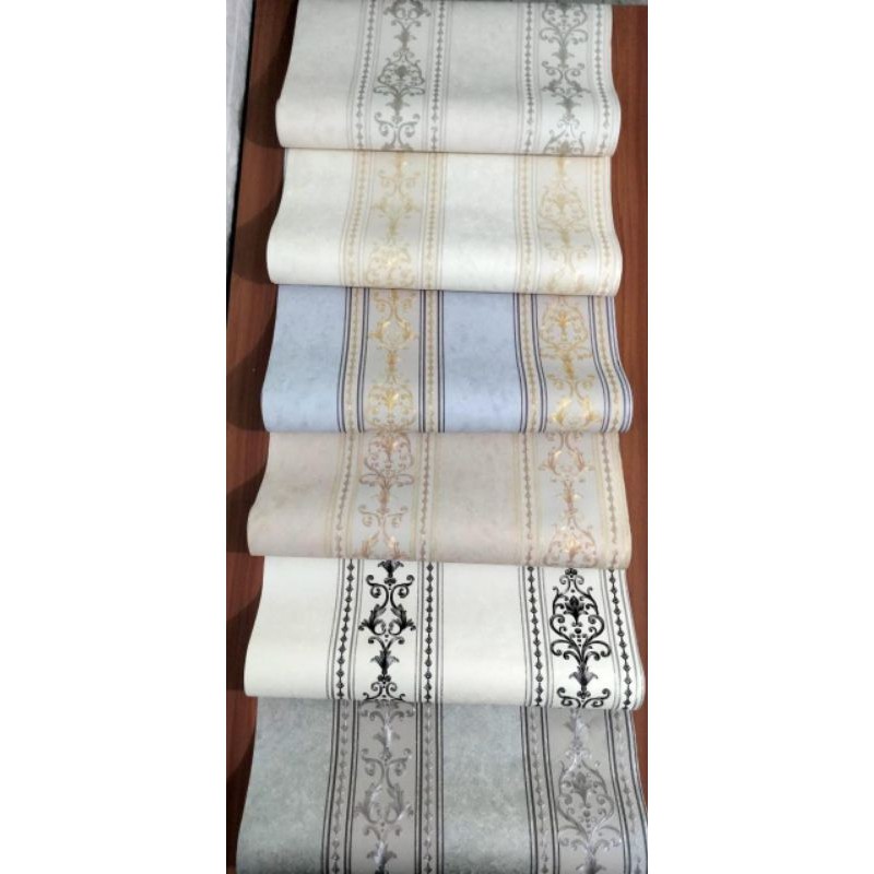 wallpaper dinding vinyl motif batik alur ukuran 53cm x 10m kode C280 - C287