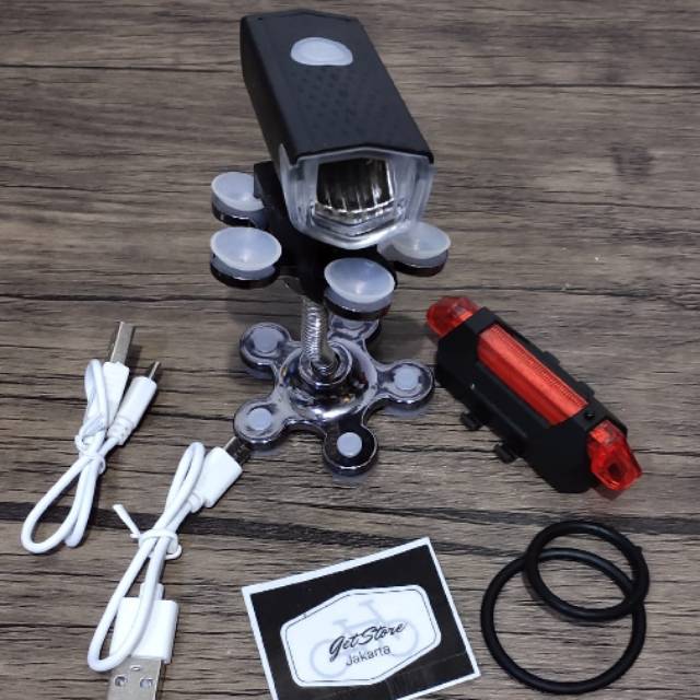 Lampu sepeda LED / lampu sepeda charger / minion / fixie / mtb / seli