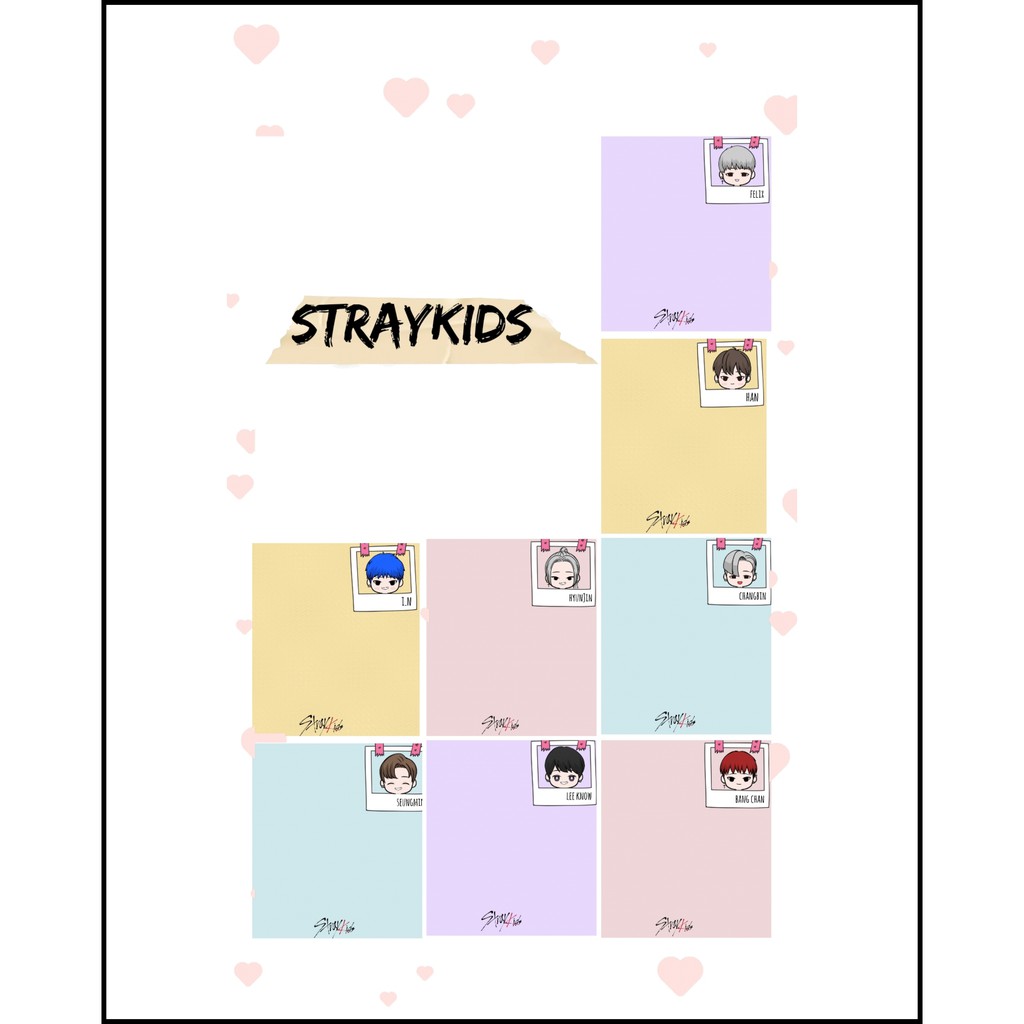 

MEMO SHEET STRAYKIDS