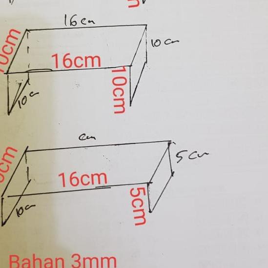 

♧ Acrylic set/Balok 3mm/ 3pcs ➯