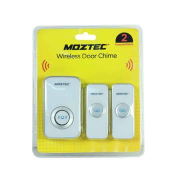 MOZTEC/I KLIC/Kris Bel Nirkabel Double Bell Push - Putih