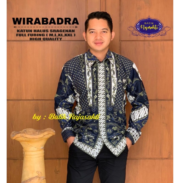 Batik Pria WIRABADRA FULL FURING Katun Halus Berkualitas Ori Solo