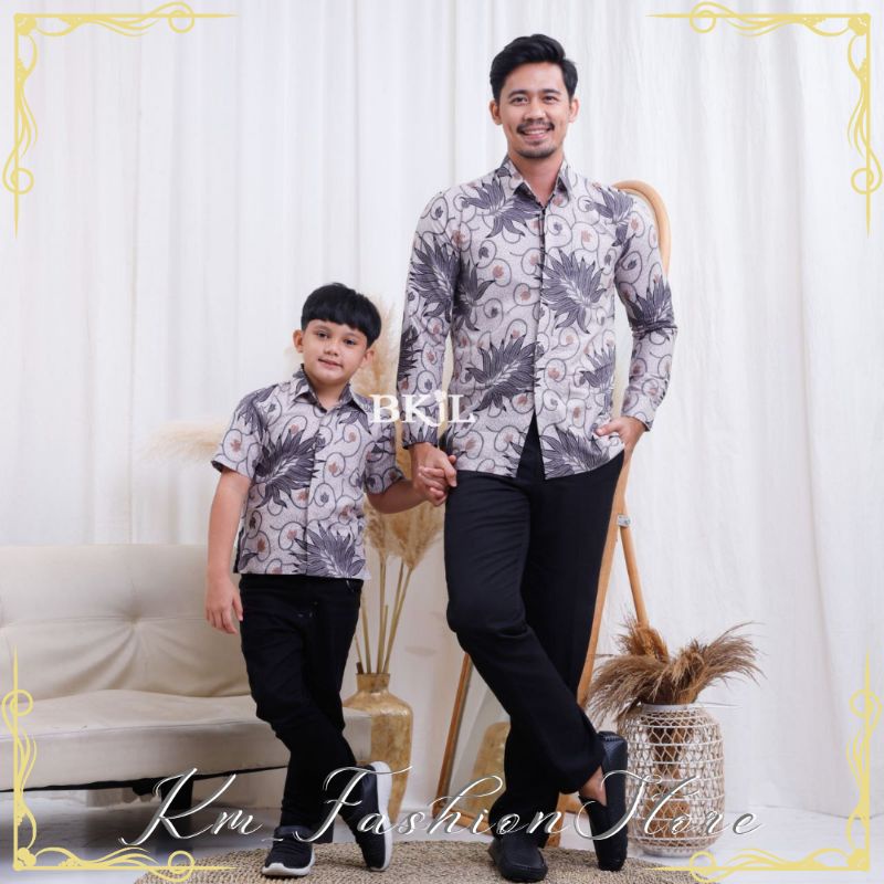 Batik couple ayah anak laki laki kekinian dan termurah shopee