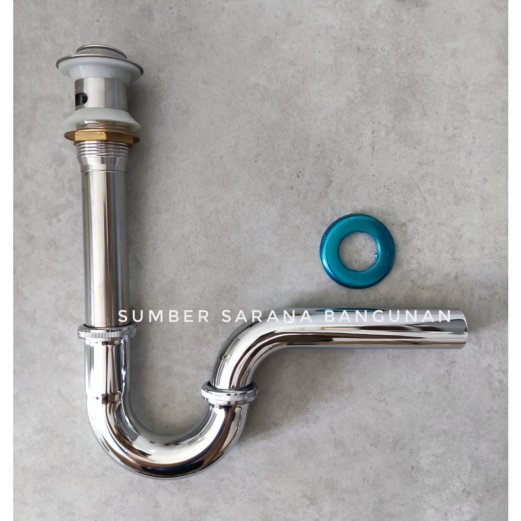 Sifon Angsa + Avur / Sivon Stainless Avur Model Pencet