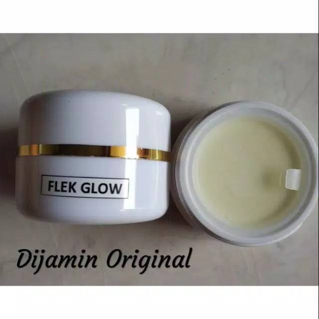 Flek Glow - krim malam pemutih / flek tebal / pecerah &amp; efek glowing