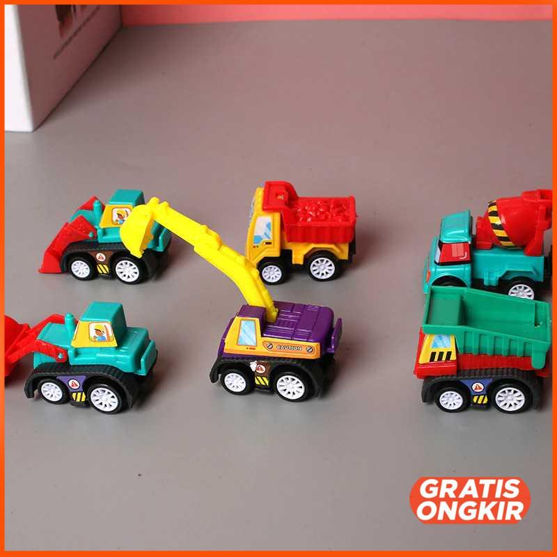 Mainan Anak Mobil Car Fire Truck Children Toy 6 PCS XYC40022