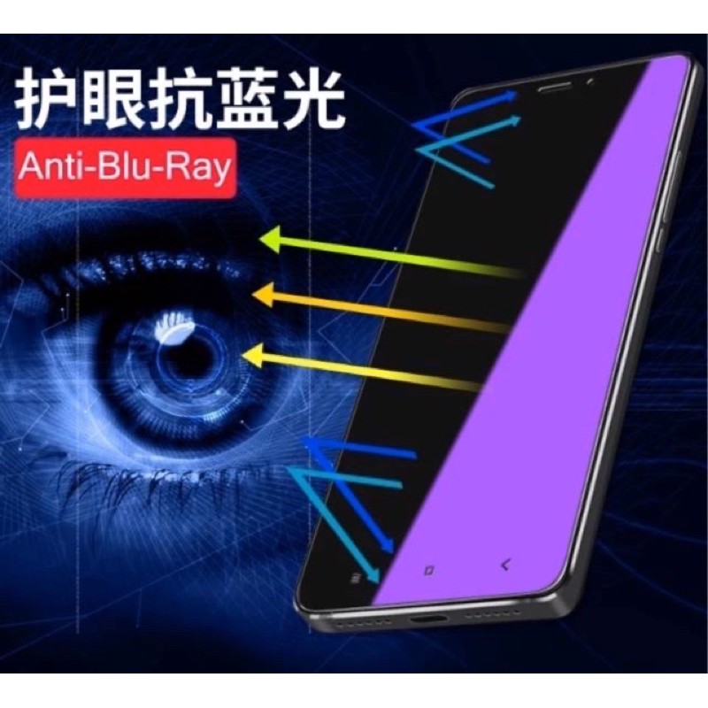 Tempered Glass Anti Radiasi Full Vivo Y19 Y20 Y20i Y20S Y30 Y30i Anti Gores Hp Blue Light Ray Pelind