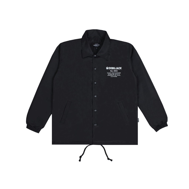 Dobujack Coach Jacket Evacuation Black / coach dobujack / jaket dobujack / crewneck dobujack / hoodie dobujack