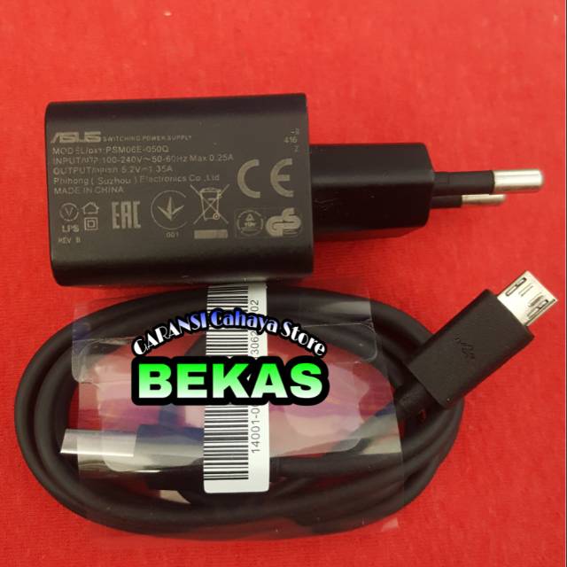 Charger ASUS 1,35 Amper Zenfone 4 Zenfone 5  Zenfone 6 Original Copotan Bawaan Hp.100% Ori (Second)