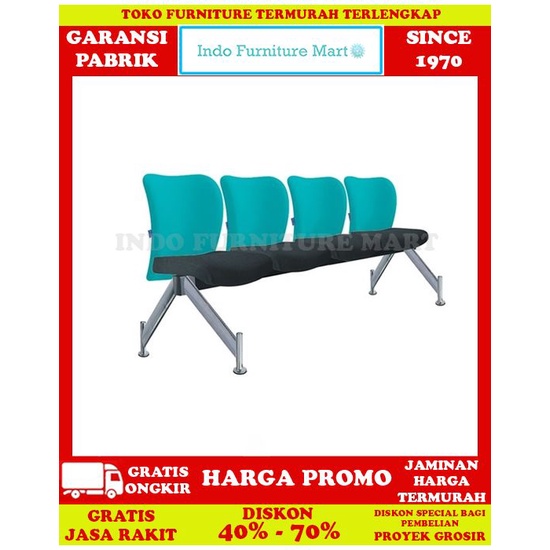 Kursi Ruang Tunggu Stainless Kantor Waiting Chair Indachi Vecto 4