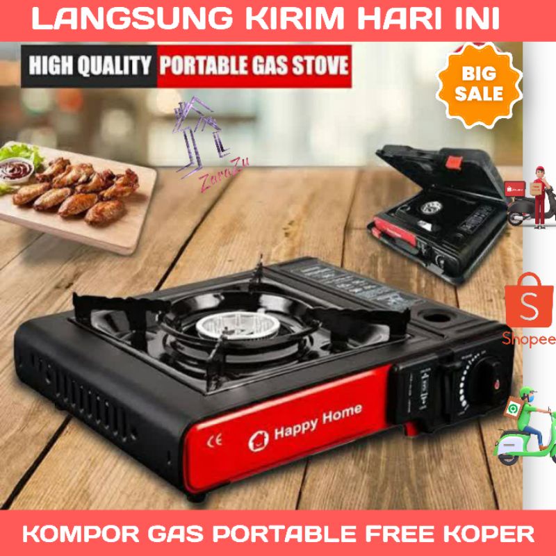 KOMPOR PARTABLE HAPPY HOME 2 IN 1 / Kompor gas Portable