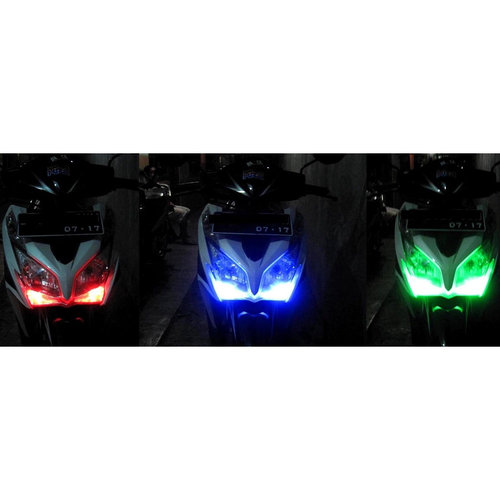 L010 | Lampu Senja LED T10 RGB Remote Mobil Motor - Mio Beat Vario Jupiter Mx King Vixion R15 Nmax