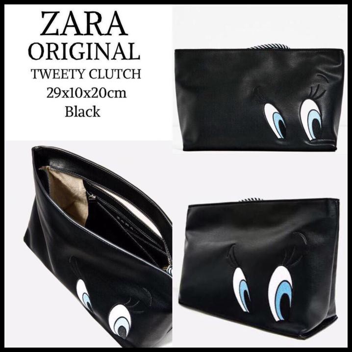 TERBARU - TAS WANITA ORIGINAL CLUTCH ZARA TWEETY (BEST SELLER) --- CLUTCH BARU