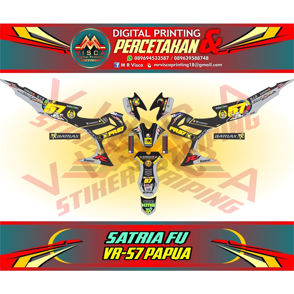 Decal Satria Fu Barong 150 Fullbody - Decal suzuki Satria Fu Fullbody Barong