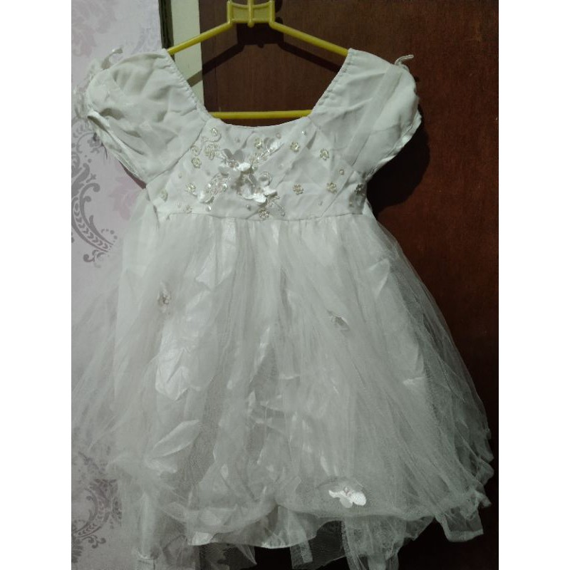 dress /gaun pesta anak 2-3 tahun preloved