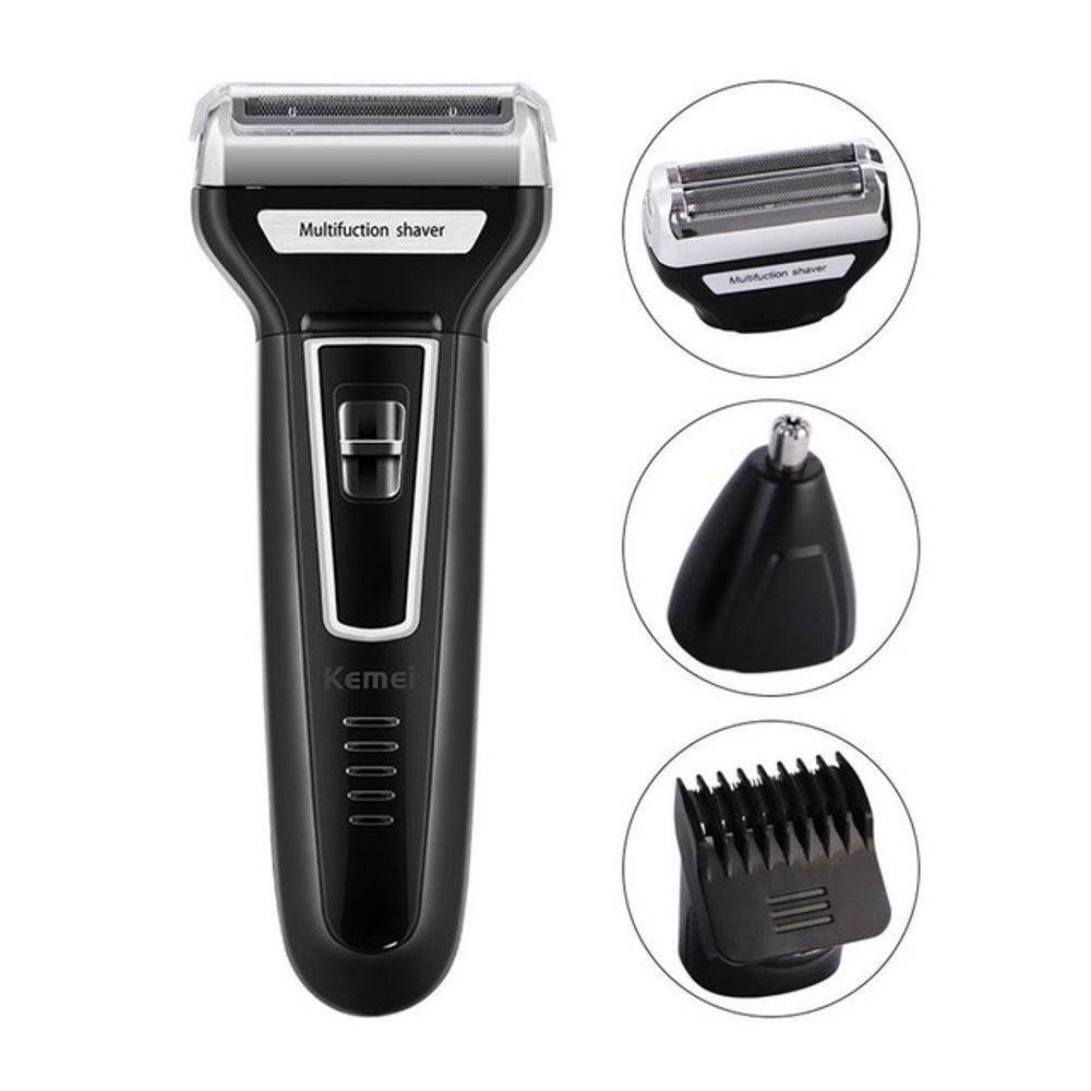 kemei hair clipper km 6558 alat cukur kumis jenggot bulu hidung rambut multifungsi 3 in 1