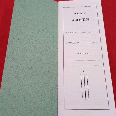 

Buku Absen Sekolah