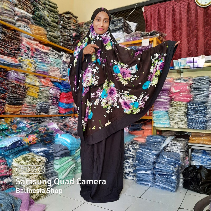 MUKENA BALI MOTIF ATAS KATUN RAYON