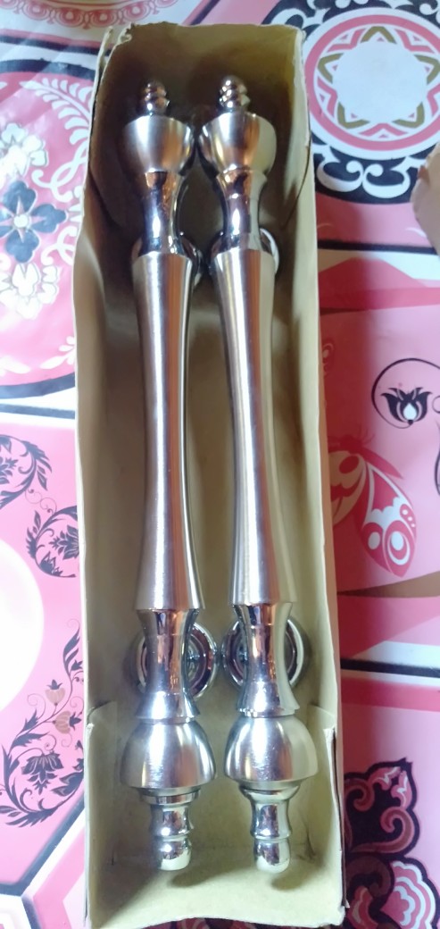 Handle Pintu Rumah Full Kuningan Dahlia Gold 32 Cm Tarikan Pintu Gagang Pintu Kunci Pintu Minimalis