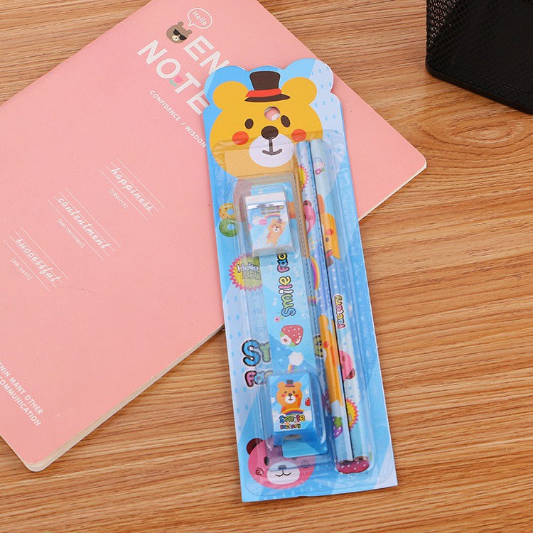 Pensil Pencil Set 5 in 1 Stationery Stationary Souvenir Alat Tulis Sekolah GMALL ST0018