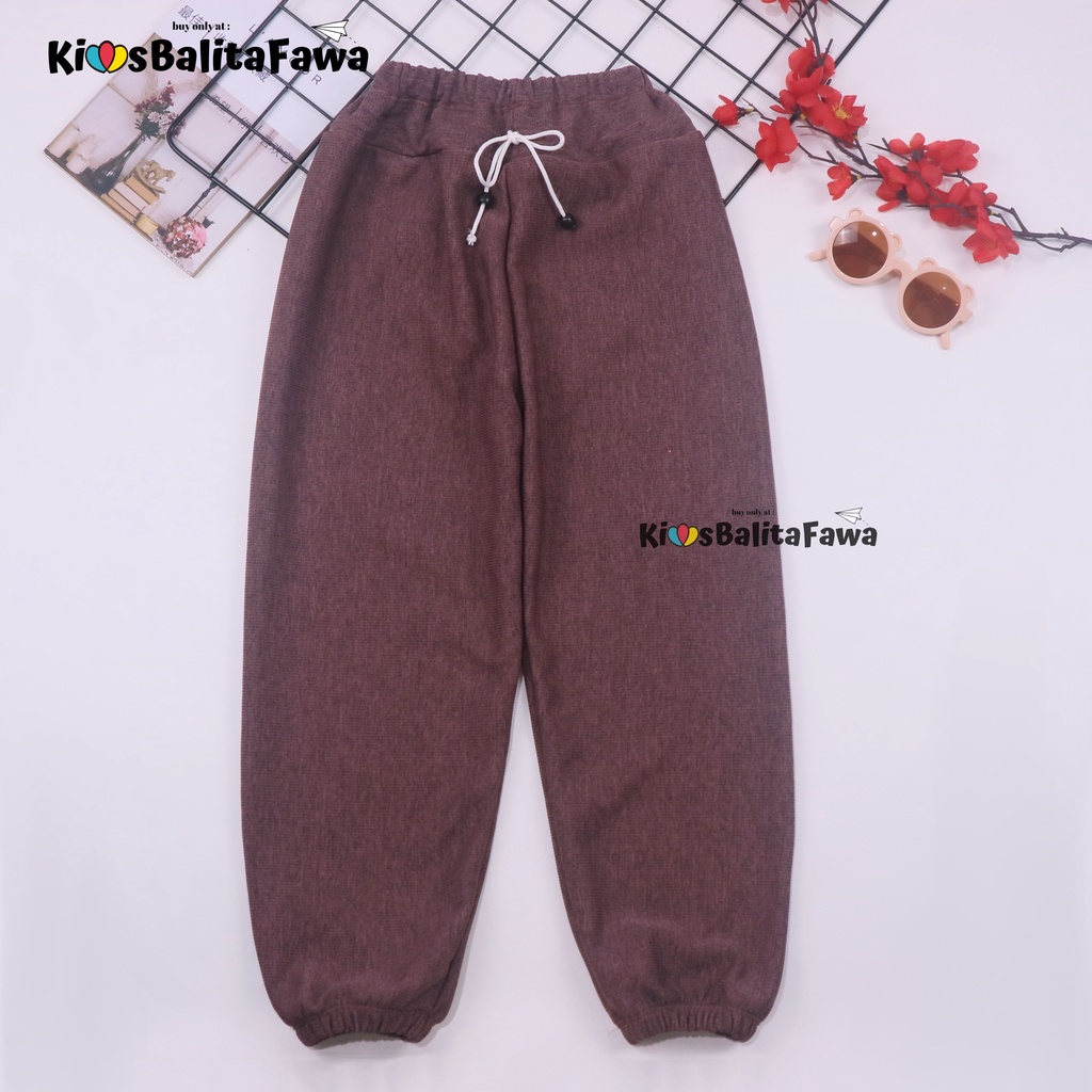 Jogger Molly Uk 7-8 Tahun / Joger Pants Anak Perempuan Laki Laki Grosir Murah Polos Celana Panjang