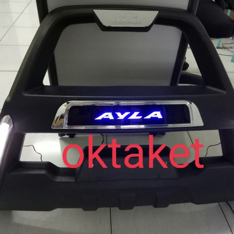 tanduk depan bumper depan Daihatsu Ayla Hummer with Led