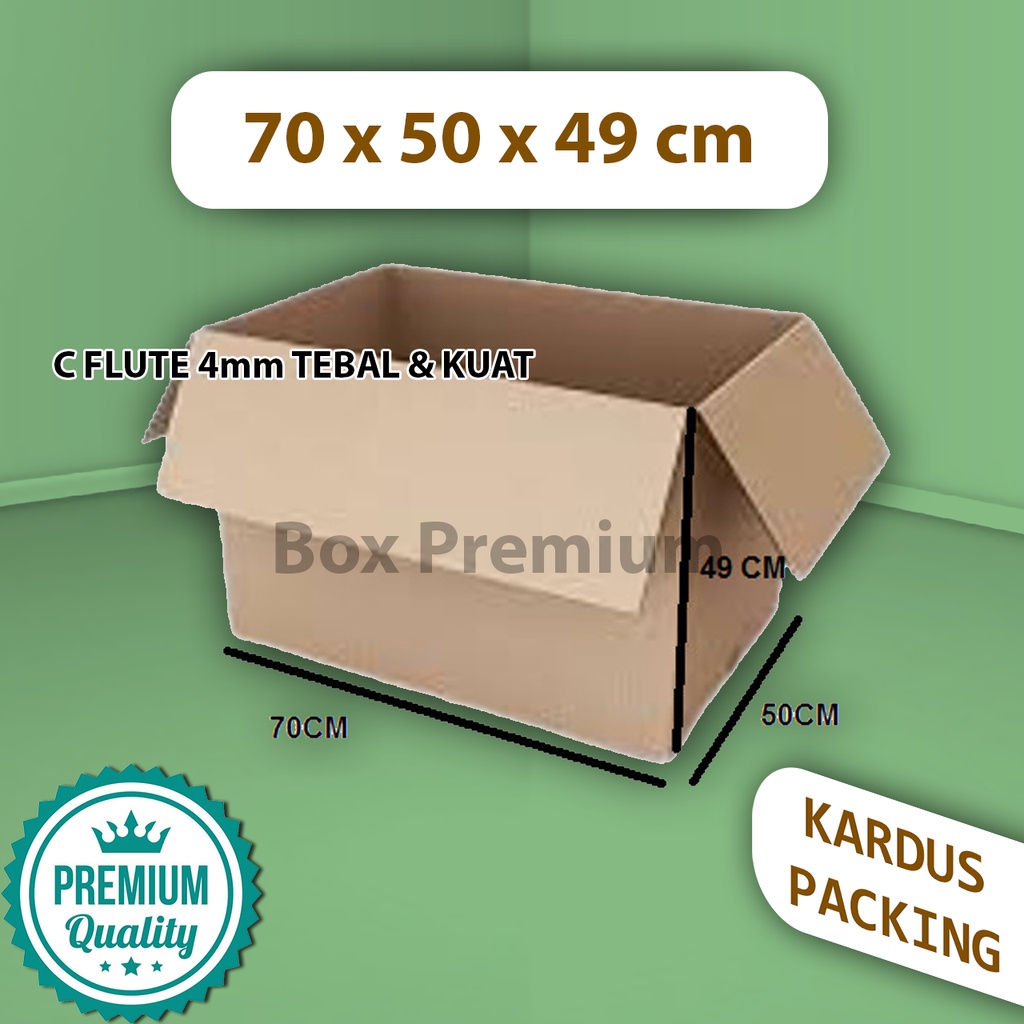 

(MIN ORDER 3 pcs) Kardus Dus Box Packing Packaging 70x50x49 CM CFLUTE Pindahan Besar