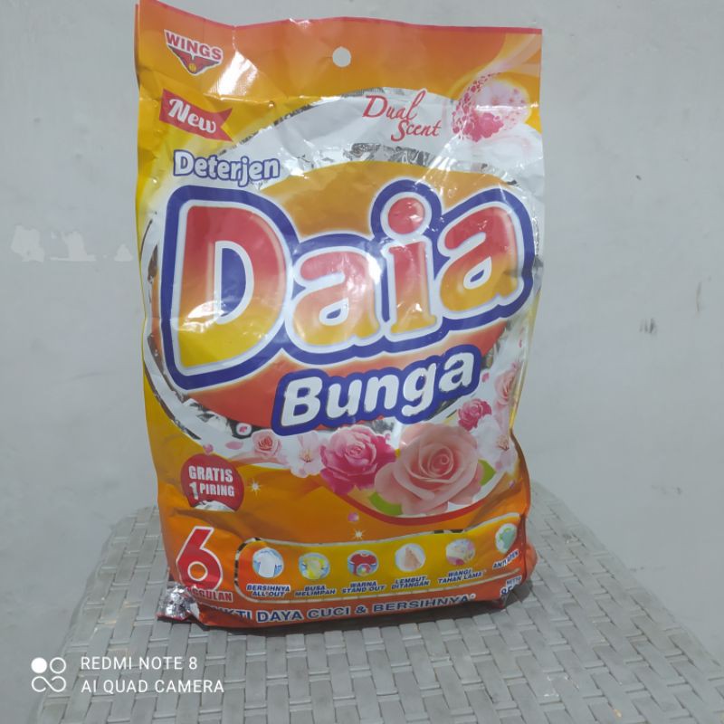 Daia Bunga 850 Gram / 850 Ekstra 85 gram TANPA GRATIS PIRING