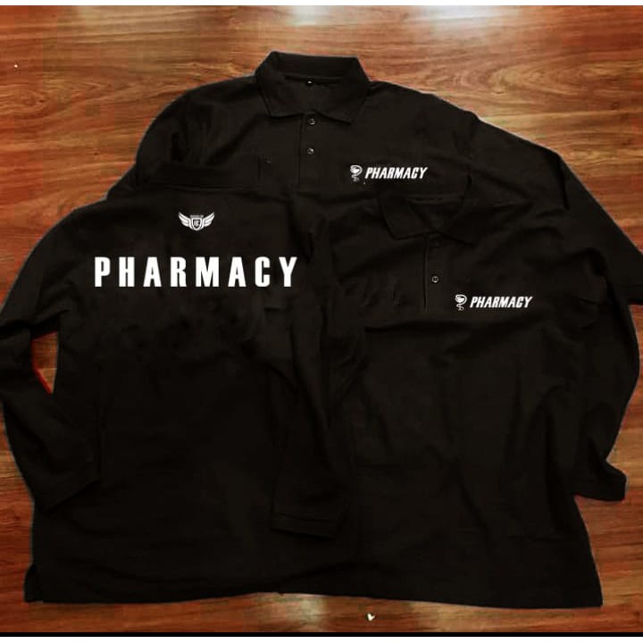 Pharmacy Polo T-Shirt lengan panjang