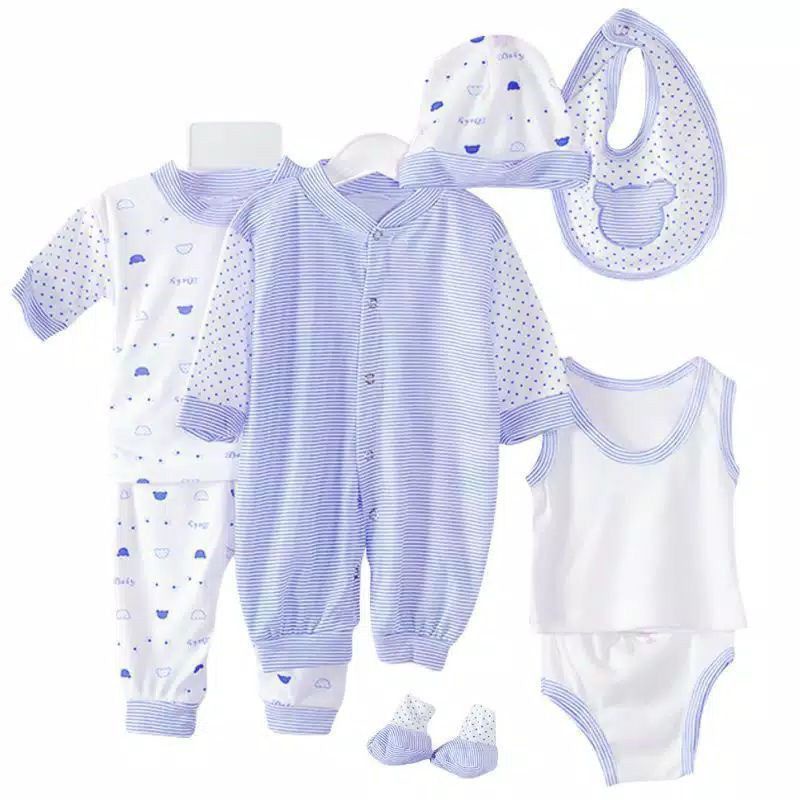 LIN9034 - 8 in 1 IMPORT Baby Set Cotton