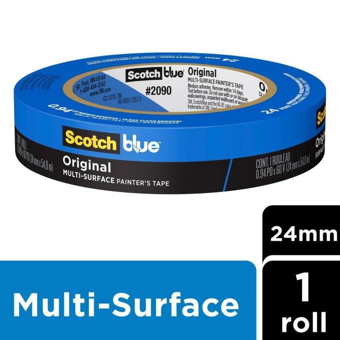 

[ varostore90 ] 3M Scotch Blue Multi-Surface Painter's Tape 2090 - 24 mm x 60 Yd
