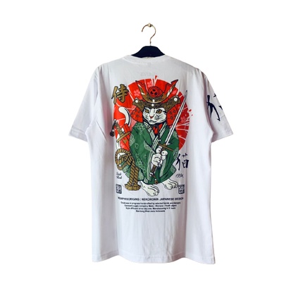 Kaos Distro Memphis Pria Origins Anime samurai Japan New apparel