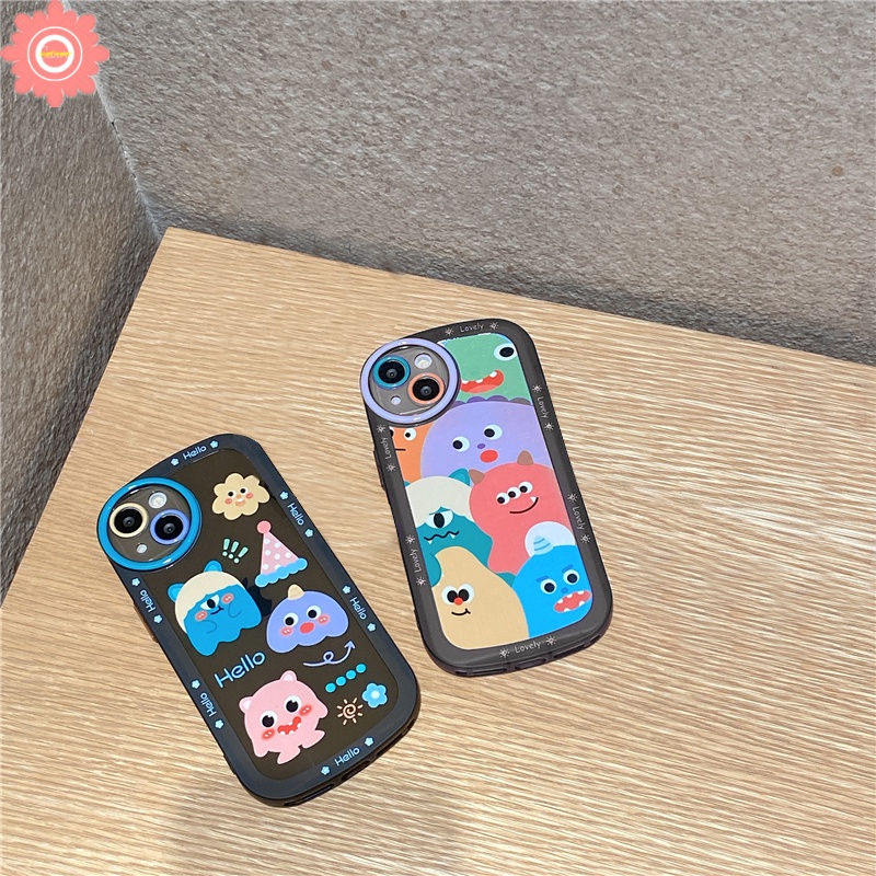 Soft Case TPU Motif Kartun Monster Untuk Samsung A51 A50s A53 5G A20s A03s A02s A30s A52s A32 A12 A03 A50 A13 A52 A31 A33 A22 M22