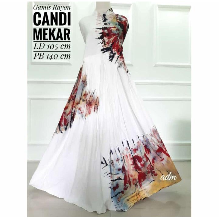 Gamis Twill Super Ori Murah Bahan Rayon Candi Mekar Model Baju Gamis Terbaru 2020 GMYR1185