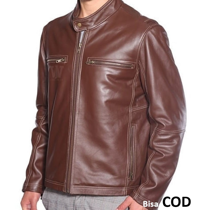 jaket asli kulit pria jaket cibaduyut