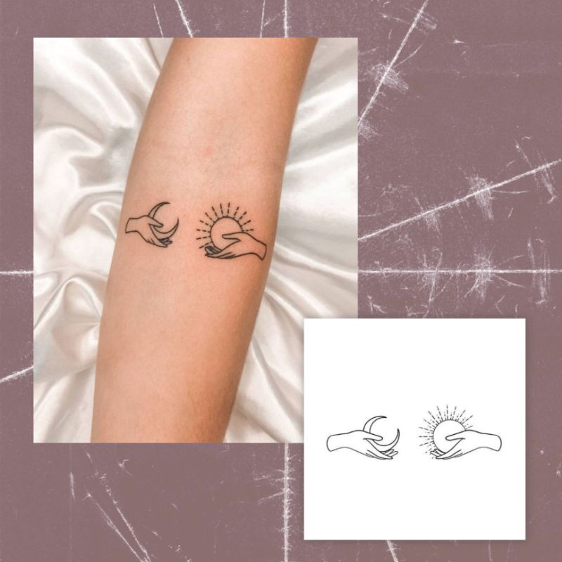 STICKER TATTOO TEMPORARY CUSTOM TATO TEMPORER AESTHETIC.