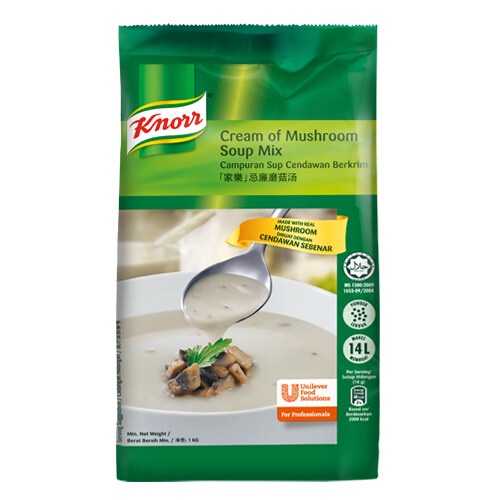 

Knorr Cream Soup base Of Mushroom Soup / Krim Sup Jamur Instan