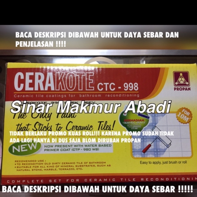 PROPAN CERAKOTE CTC-998 CAT KERAMIK (1SET PRIMER DAN CAT)