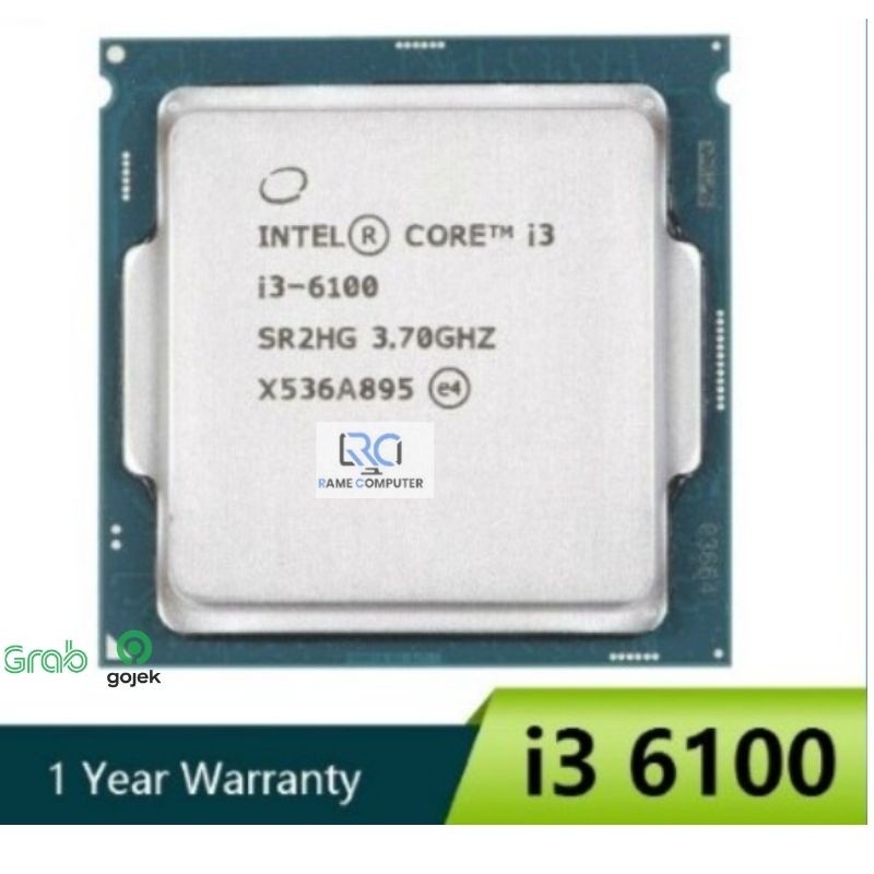 PROCESSOR INTEL CORE I3 6100 TRAY