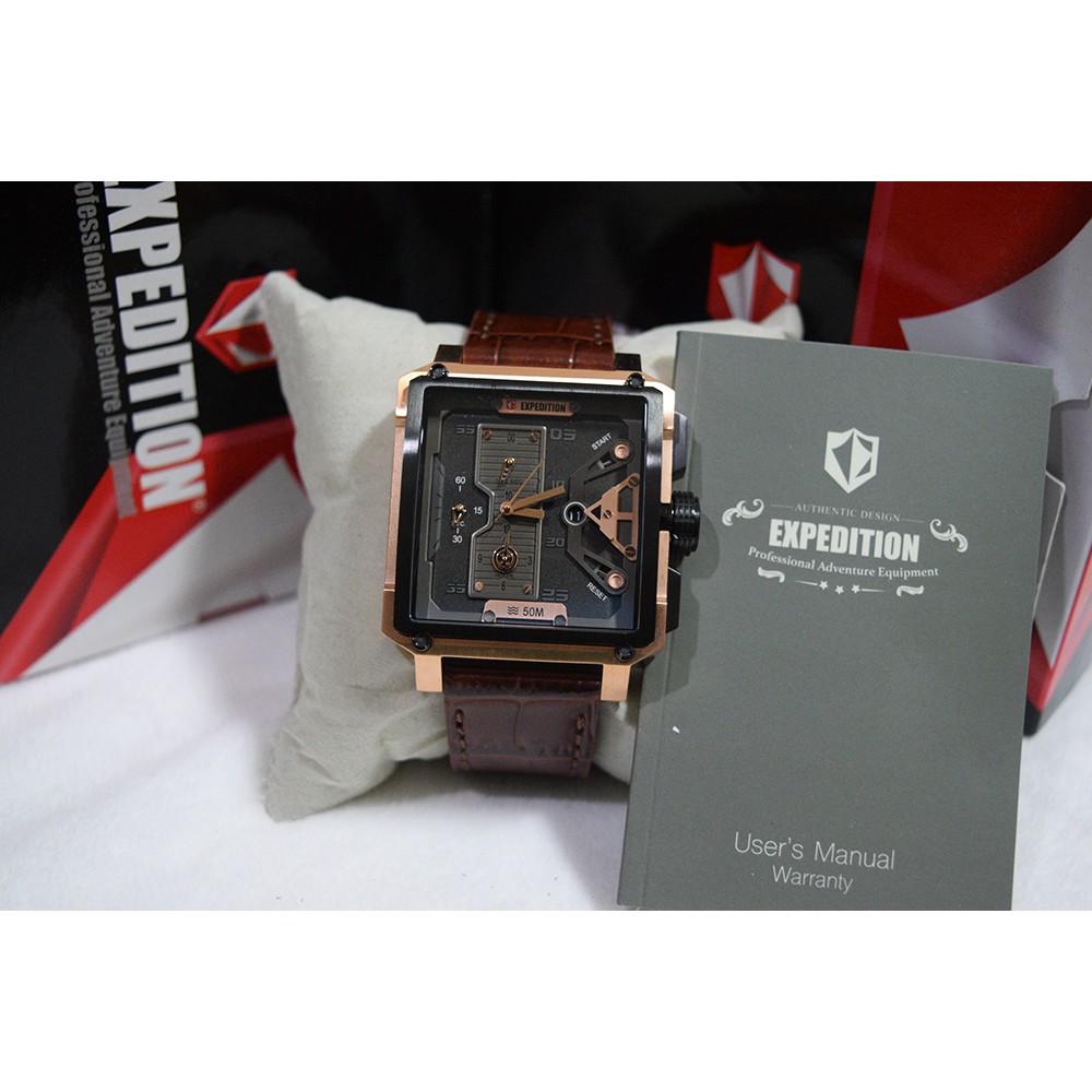 Expedition E6695 Rose Gold Black Men Original