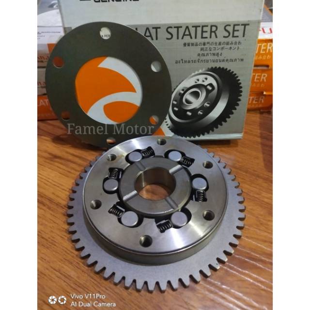 RUMAH PELOR STATER PLUS GIGI SUPRA X 125 - PLAT STATER SET SUPRA X 125 - MIMIS STATER SUPRA X 125