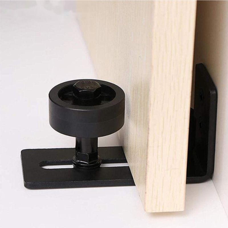 Adjustable Sliding Floor Guide Support Roller Retainer Untuk Barn Door Sliding